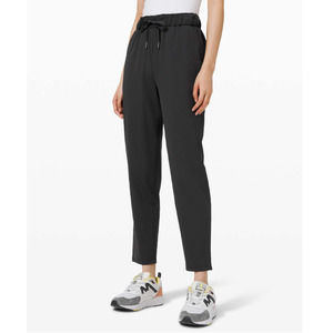 Lululemon Sz 4 Keep Moving High Rise Full Length Black Pants